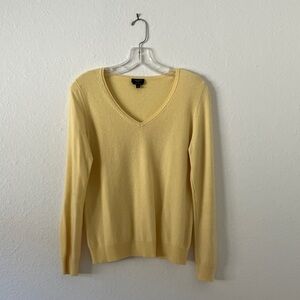 Yellow Cashmere Talbots Sweater